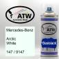 Preview: Mercedes-Benz, Arctic White, 147 / 9147: 400ml Sprühdose, von ATW Autoteile West.